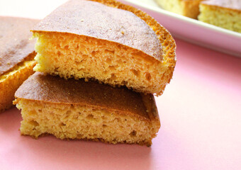 Corn bread in the plate 