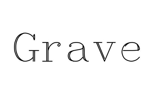 Gravel Animated Handwriting Text in Serif Fonts and Weights