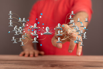 hierarchy connection team group digital