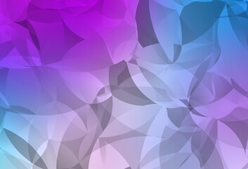 Fototapeta premium Light Pink, Blue vector triangle mosaic texture.