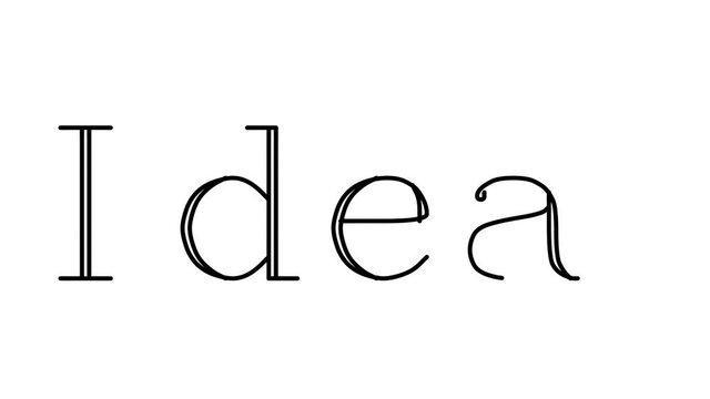 Ideal Animated Handwriting Text in Serif Fonts and Weights