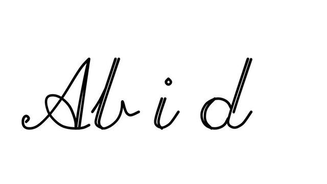 Abide Decorative Handwriting Animation in Six Cursive and Gothic Fonts