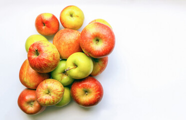 Naklejka na ściany i meble organic apples on the table