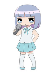 アイドル　青　不機嫌