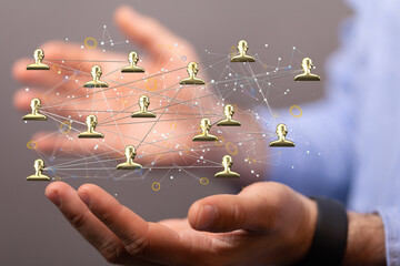 business conference team work connection digital concept