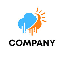 cloud data logo design