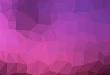 Dark Pink vector polygonal background.