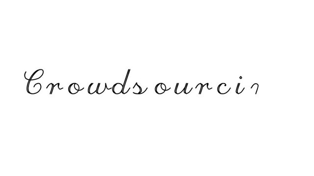 Crowdsourcing Decorative Handwriting Animation in Six Cursive and Gothic Fonts