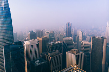 Contemporary city with modern architecture in downtown