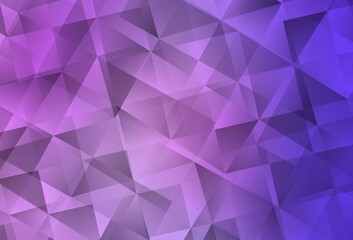 Obraz premium Light Purple vector polygon abstract layout.