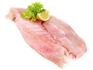 Nile Perch from Lake Victoria on white Background - Isolated