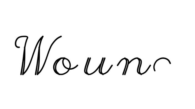 Wound Decorative Handwriting Animation in Six Cursive and Gothic Fonts