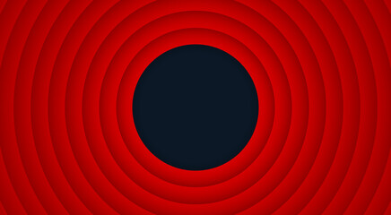 Retro cartoon background with red circles. Vector illustration - obrazy, fototapety, plakaty