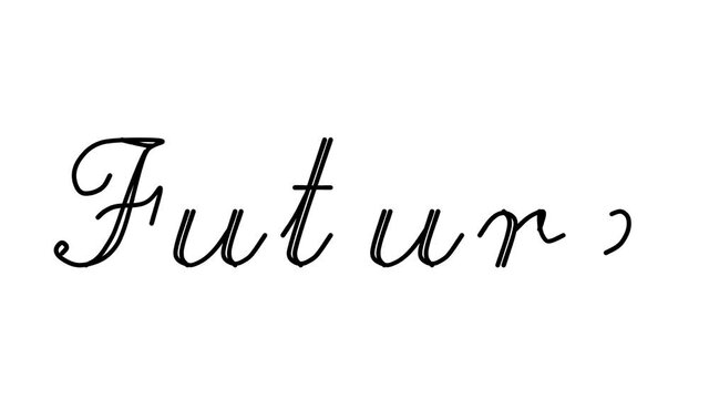 Future Decorative Handwriting Animation in Six Cursive and Gothic Fonts