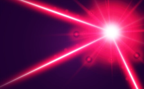 Abstract laser beam. Transparent isolated on black background. Vector illustration. © NAUM