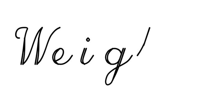 Weight Decorative Handwriting Animation in Six Cursive and Gothic Fonts