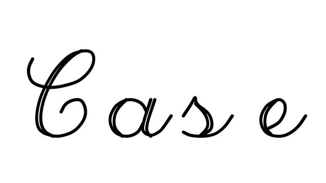 Case Decorative Handwriting Animation in Six Cursive and Gothic Fonts