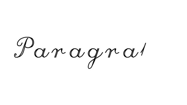 Paragraph Decorative Handwriting Animation in Six Cursive and Gothic Fonts
