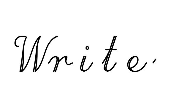 Writer Decorative Handwriting Animation in Six Cursive and Gothic Fonts