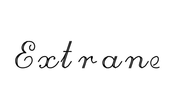 Extranet Decorative Handwriting Animation in Six Cursive and Gothic Fonts