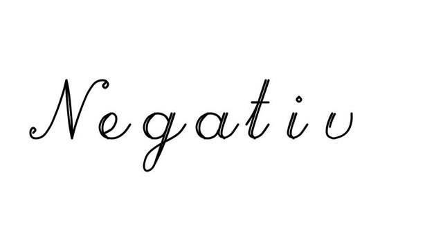 Negative Decorative Handwriting Animation in Six Cursive and Gothic Fonts