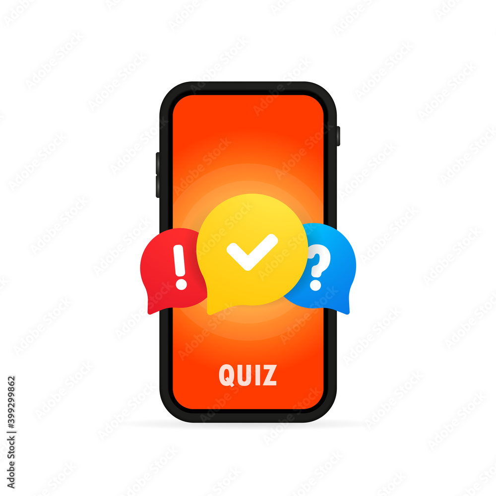Poster colorful message box with question mark icon. vector on isolated white background. eps 10