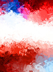 Artistic abstract background. Texture painted wallpaper. Creative illustration with strokes of paint. Brush pattern painting.