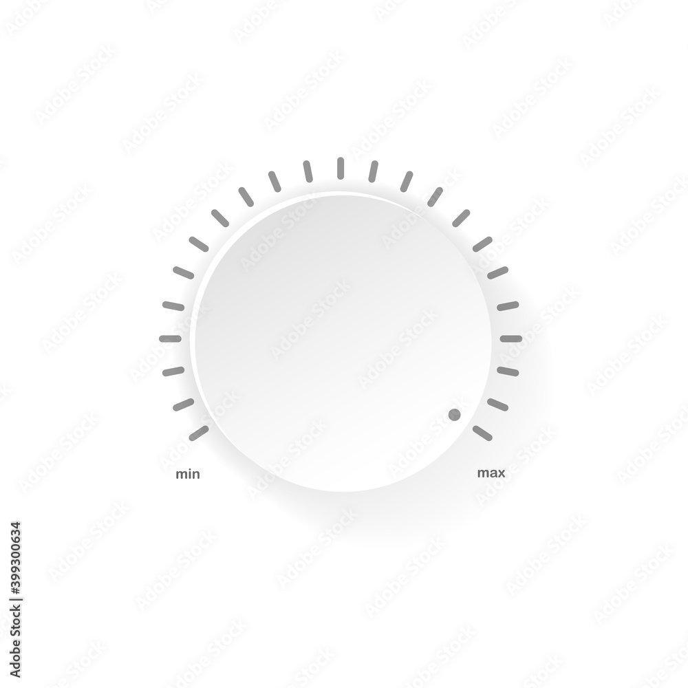 Poster vector volume music control with a scale from low to high. control with a scale from max to min. vec