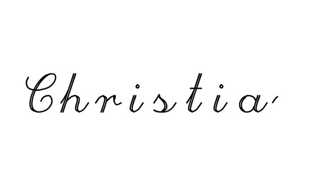 Christian Decorative Handwriting Animation in Six Cursive and Gothic Fonts