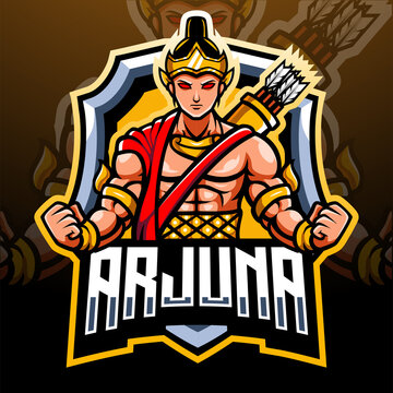 Arjuna mascot. esport logo design