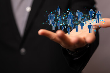 organization chart team concept networking business