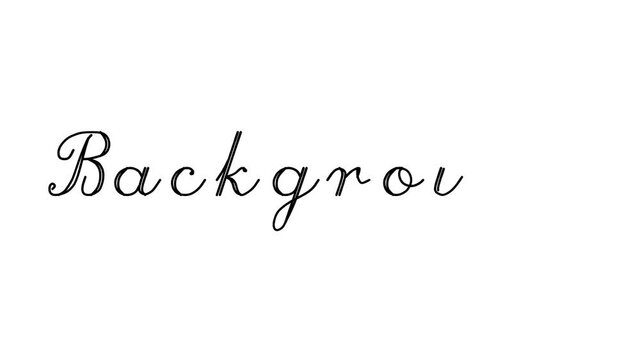 Background Decorative Handwriting Animation in Six Cursive and Gothic Fonts