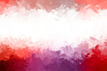 Painted composition with vibrant brush strokes. Textured colorful painting. Paint brushed wallpaper.