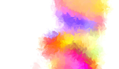 Brushed Painted Abstract Background. Brush stroked painting. Artistic vibrant and colorful wallpaper..