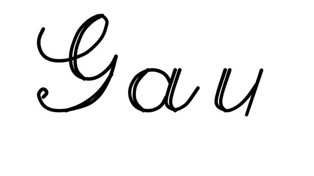 Gay Decorative Handwriting Animation in Six Cursive and Gothic Fonts