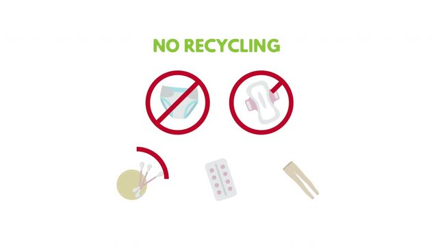No recycling trash