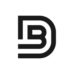 Letter DB logo template