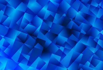 Fototapeta na wymiar Light BLUE vector pattern in square style.