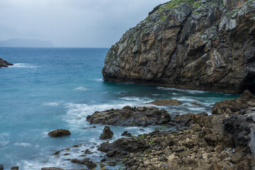 Fototapeta na wymiar Rocks on Sea Landscape