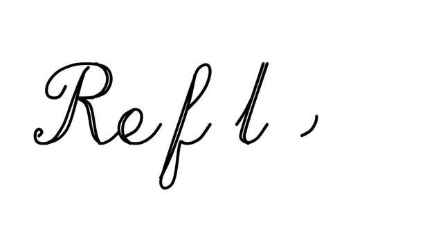 Reflex Decorative Handwriting Animation in Six Cursive and Gothic Fonts