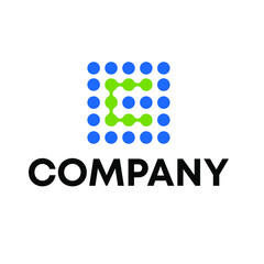 letter C with dots logo