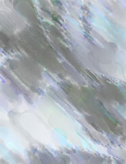 Contemporary art. Hand made painting. Modern artwork. Painting with brushstrokes of watercolor on surface. 2d illustration. Artistic background image. Abstract painting on canvas. Colorful texture.