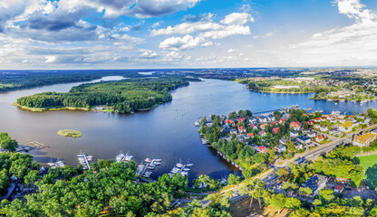 Ilawa - a city located in the Iława Lake District, on the longest lake in Poland - Jeziorak	