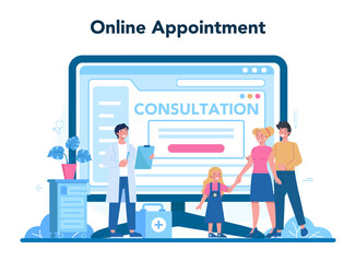 Family doctor and general healthcare online service or platform