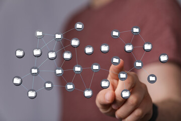data network 3d digital info