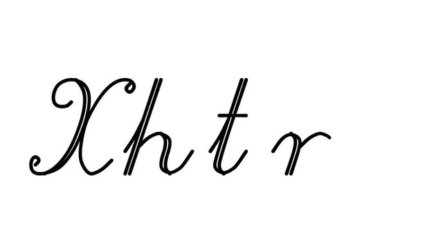 Xhtml Decorative Handwriting Animation in Six Cursive and Gothic Fonts