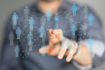 conference team work connection digital concept