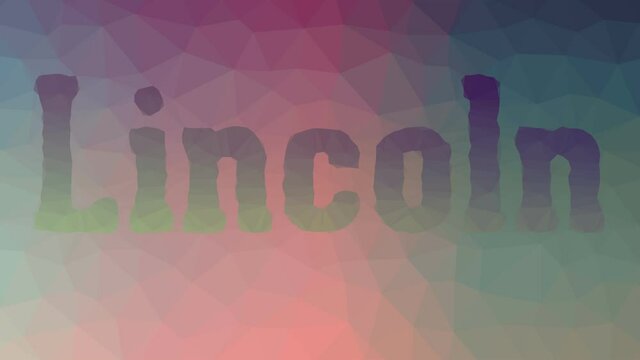 Lincoln dissolving interesting tessellation looping moving triangles