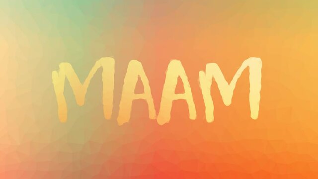 Maam Dissolving Strange Tessellated Looping Animated Triangles