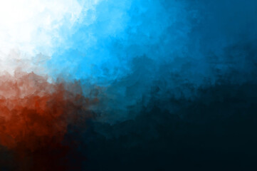 Abstract background of colorful brush strokes. Brushed vibrant wallpaper. Painted artistic creation. Unique and creative illustration.